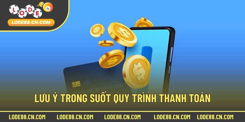 Yếu tố cần thiết phải ghi nhớ trước khi thanh toán